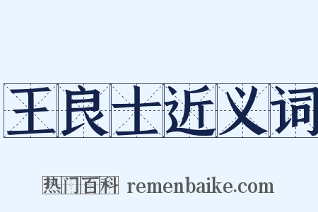 王良士近义词是什么意思的图片